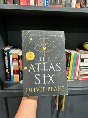 Olivie Blake The Atlas Six Decorative Coffee Table Book - Gray & Gold